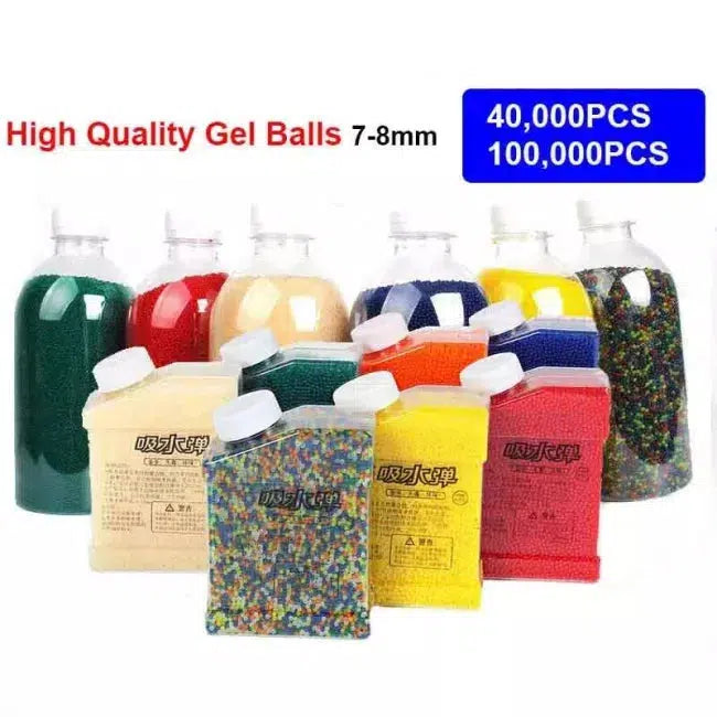 40000/100000pcs7-8MMHardenedColouredGelBalls