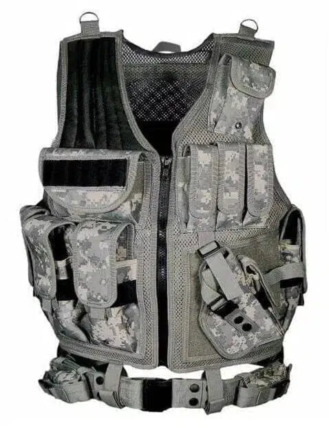 Multi-Pocket SWAT Tactical Vest-玩具/游戏-Biu Blaster-ACU-Biu Blaster