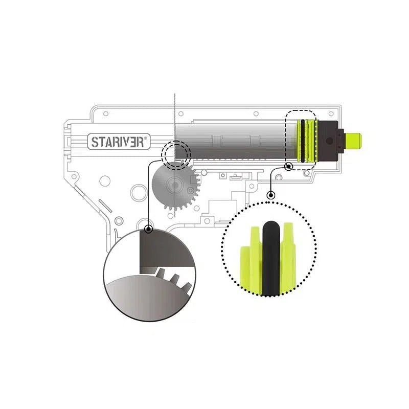 Stariver Lightweight Piston Head for Tappetless Cylinder Head