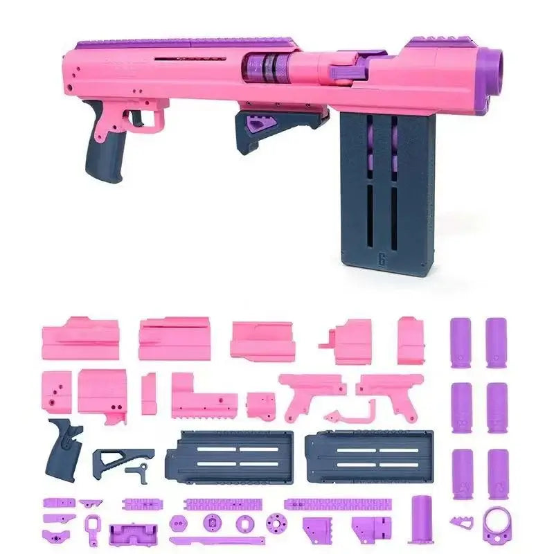 Sillybutts Battle Axe Shell-Fed Pump Shotgun Foam Dart Blaster-m416gelblaster-m416gelblaster