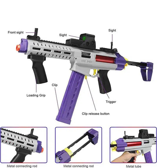 Pistola de juguete Airsoft para pistolas Nerf, dardos de bala de espuma  suave, XM1014 con carcasa de aire que expulsa el rifle de resorte para  niños y