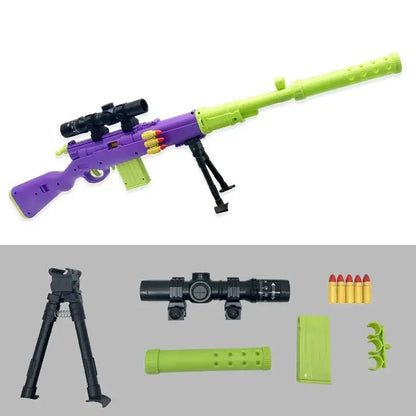 Kar 98k Soft Bullet Blaster Shell Ejecting Carrot Gun-m416gelblaster-m416gelblaster