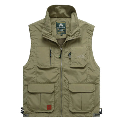 Mesh Fishing Vest Hunting Vest Multi- Jacket Quick Drying 4XL 