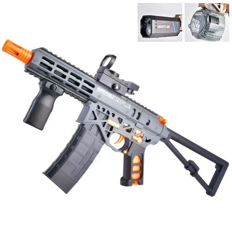 Bee Stinger PDW High Speed Blowback Skeleton Gel Blaster-m416gelblaster-gray-m416gelblaster