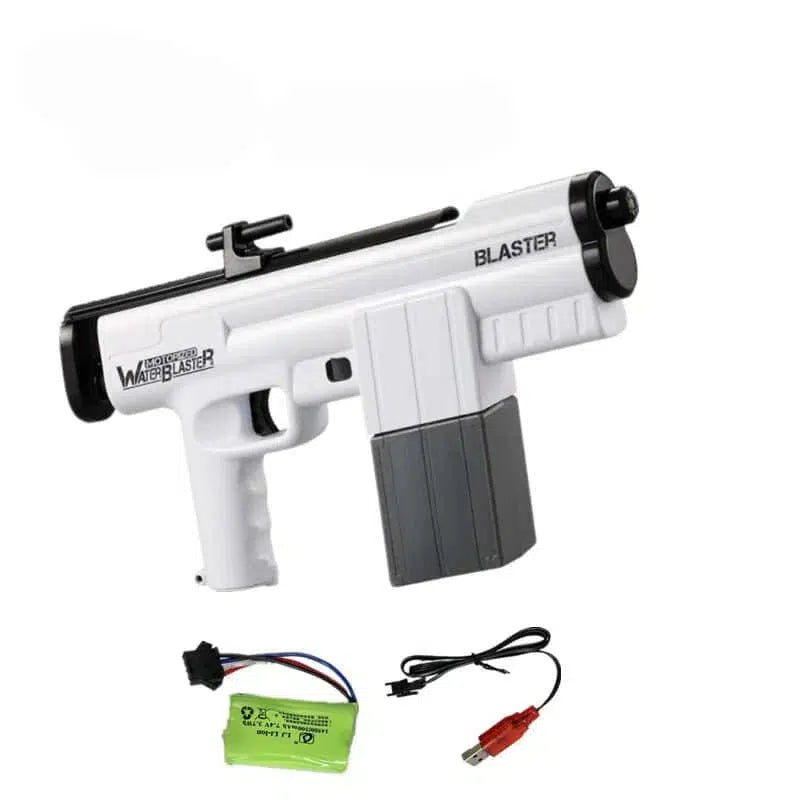 Cikoo Electric Rechargeable Battery Powered Motorized Water Blaster-m416gelblaster-white-m416gelblaster