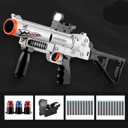 Crazy Shark GL-06 Nerf Grenade Launcher Triple Shot Blaster-m416gelblaster-white-m416gelblaster