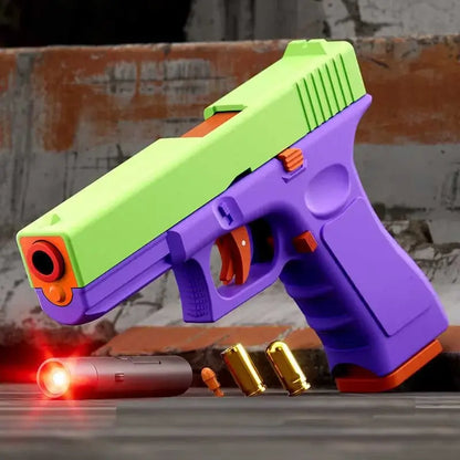 G17 2-in-1 Shell Ejecting Soft Bullet Blaster & Laser Gun