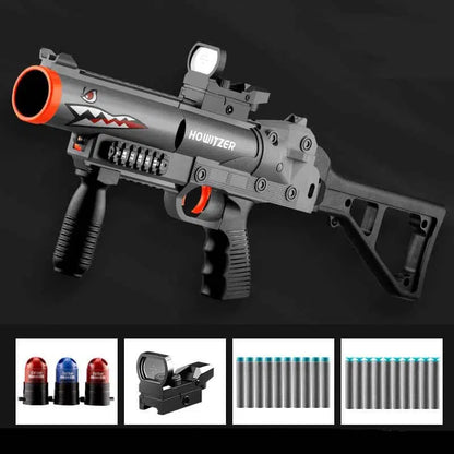 Crazy Shark GL-06 Nerf Grenade Launcher Triple Shot Blaster-m416gelblaster-gray-m416gelblaster