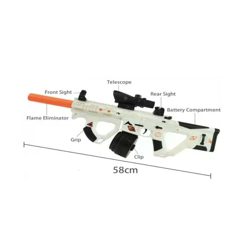 HERA ARMS CQR M4 Electric Orbeez Gun-m416gelblaster-white-m416gelblaster