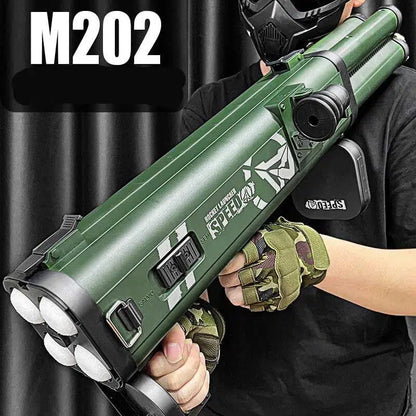 LeHui M202 Quadruple Rocket Launcher Foam Dart Blaster-m416gelblaster-m416gelblaster