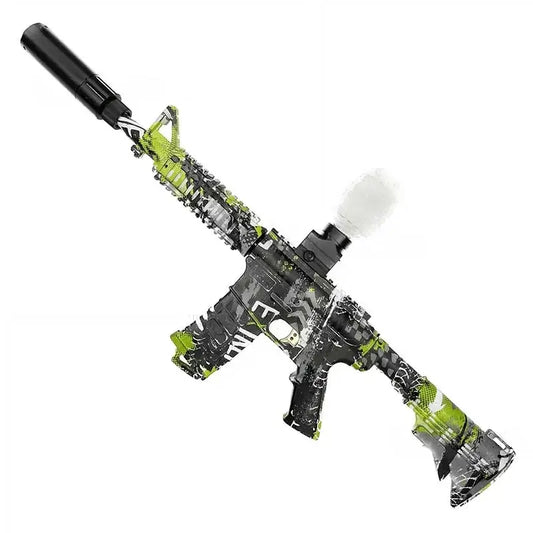 Lightweight Hopper Fed Electric M4 Orbeez Gun-m416gelblaster-green-m416gelblaster