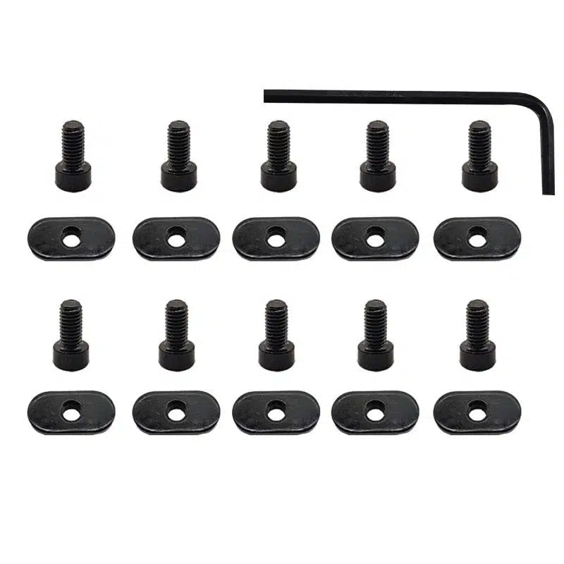 Keymod M-LOK T-Nut Rail M4 M5 Screws Set 10pcs-m416gelblaster-m5 big keymod & m-lok-m416gelblaster