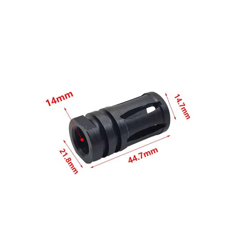 14mm CCW M16A1 Steel Metal Flash Hider-m416gelblaster-m416gelblaster