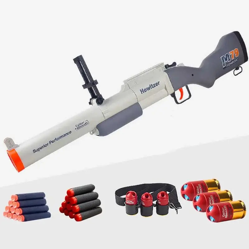 M79 Howitzer Triple Shot Nerf Grenade Luncher Toy Blaster-m416gelblaster-gray-m416gelblaster