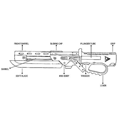 MZ01 MangZhong Lever Action Nerf Ballistic Knife Blaster