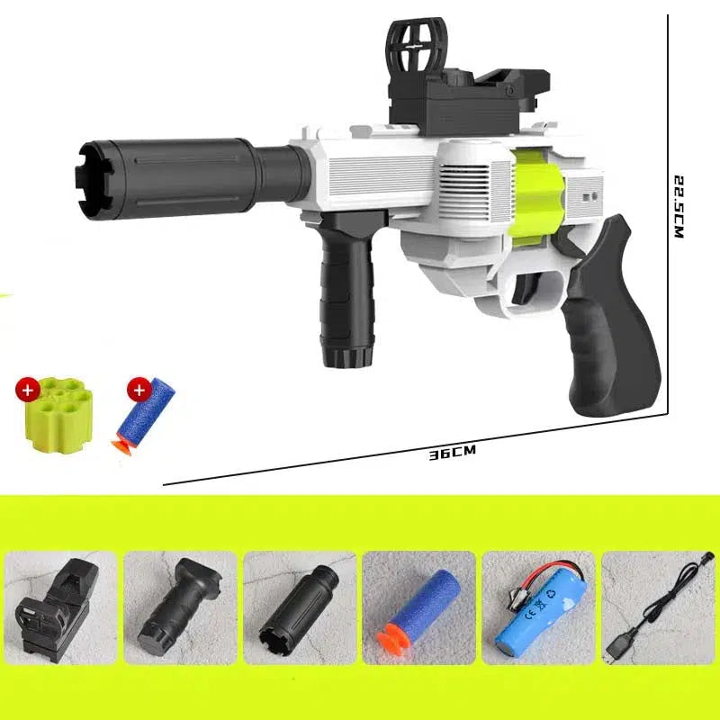 007 Electric 2-Flywheels Revolver Dart Blaster-m416gelblaster-green-m416gelblaster