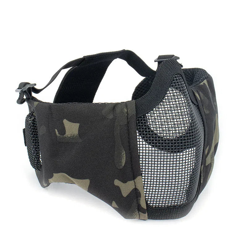 V1 Steel Mesh Tactical Protective Mask with Ears Protection-玩具/游戏-m416gelblaster-black python-m416gelblaster