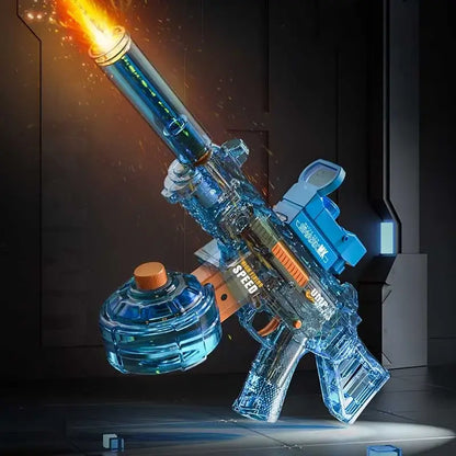 UMP45 Transparent Electric Water Gun Shoot with Light-m416gelblaster-blue-m416gelblaster