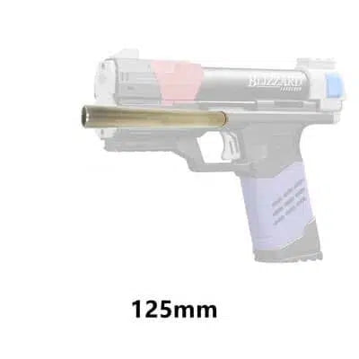 Blizzard Dart Blaster Toy Launcher-foam blaster-Biu Blaster-bronze barrel 125mm- Biu Blaster