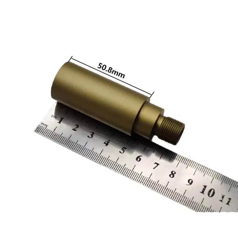 SI 19mm Metal Fluted Outer Barrel Extension with 14mm CCW Thread-m416gelblaster-2 inch extension barrel-tan-m416gelblaster