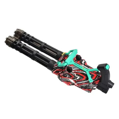 2-Barrels Hopper-Fed Gatling Gel Ball Blaster Shooting Orbeez-m416gelblaster-red-m416gelblaster