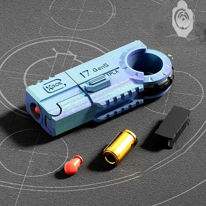 Kock 17 Gen5 Ring EDC Fidget Shell Ejecting Toy Gun-m416gelblaster-blue-m416gelblaster