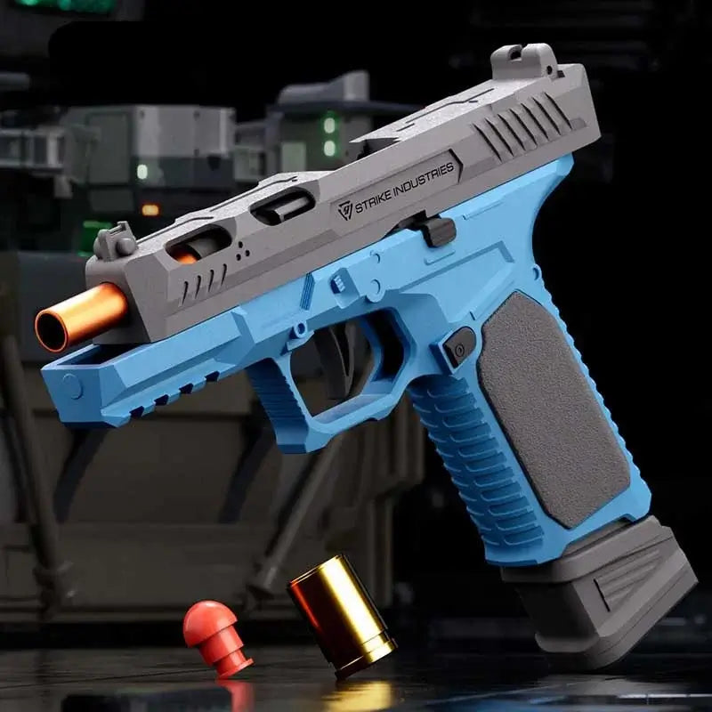 SI G17 Semi-Auto Shell Throwing Soft Bullet Toy Pistol-m416gelblaster-blue-m416gelblaster