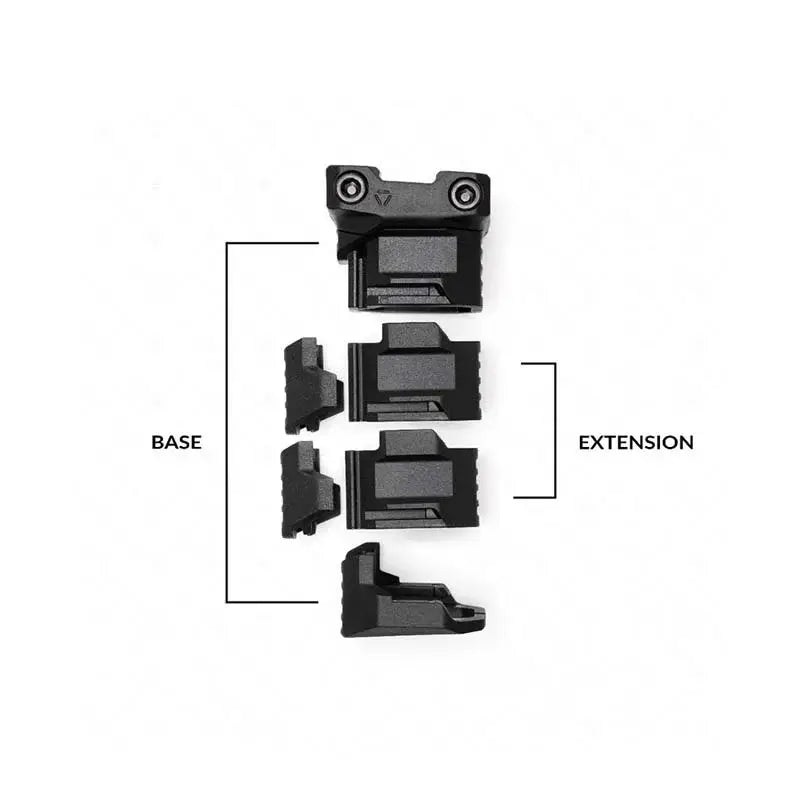 SI Picatinny Stacked Angled Grip Base with Extension-m416gelblaster-m416gelblaster