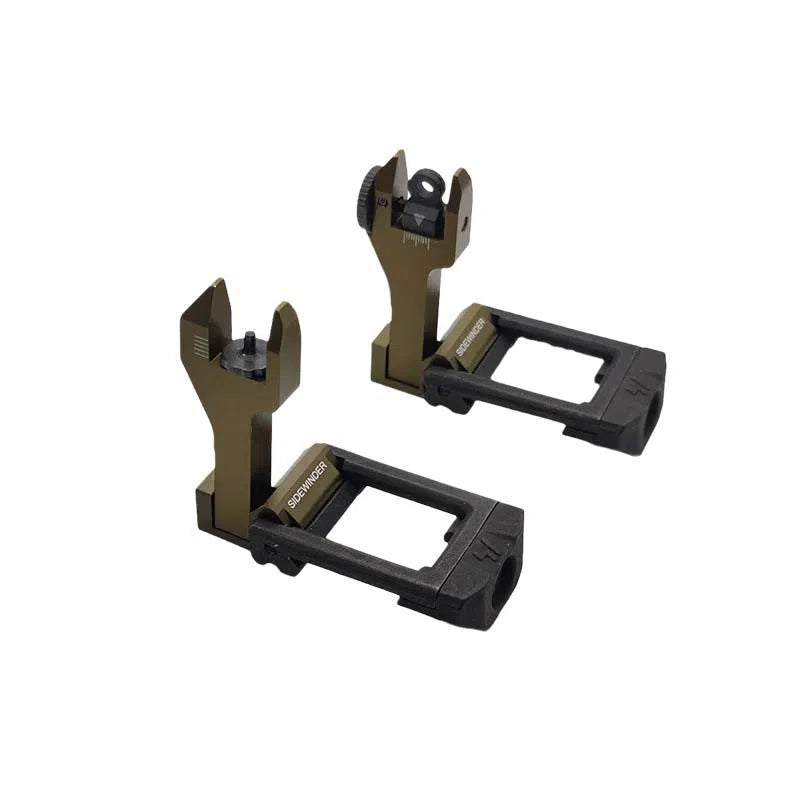 SI Sidewinder 45 Degree Offset Flip-Up Iron Sights-m416gelblaster-tan-m416gelblaster