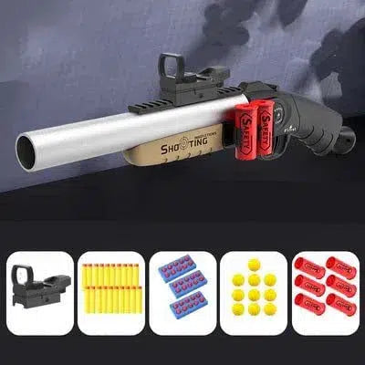 Single Metal Barrel S686 Shell Eject Gel Blaster Nerf Gun 3in1-m416gelblaster-silver-m416gelblaster