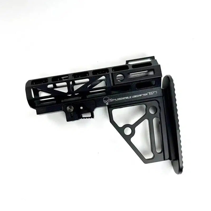 CNC Skeletonized Fusion Ultralight Carbine Butt Stock-m416gelblaster-black-m416gelblaster