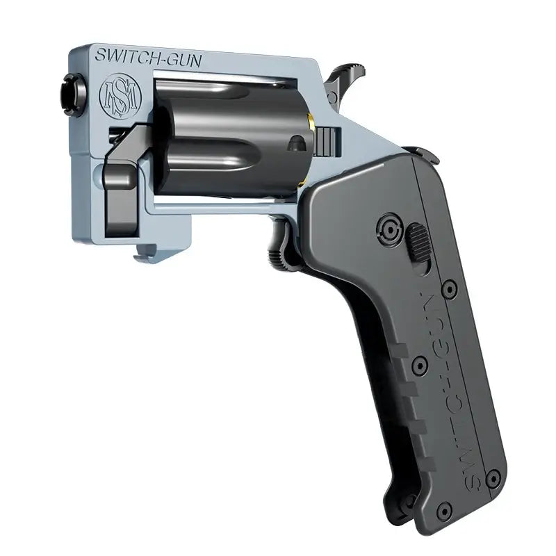 Soft Bullet Switch Gun Foldable Revolver Single Action Blaster