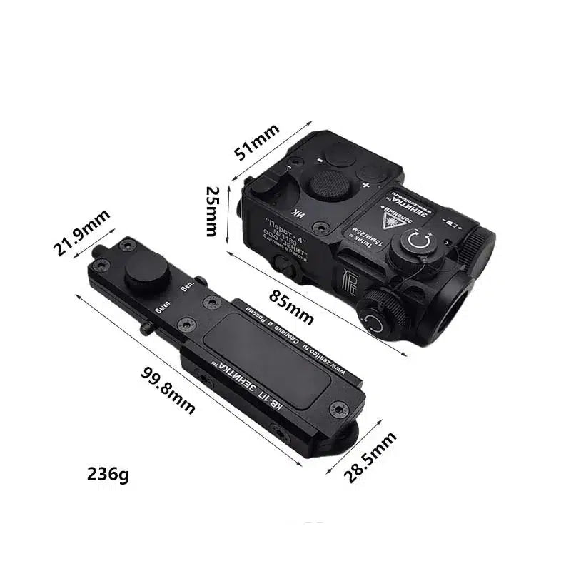 Sotac Perst-4 Metal PEQ Visible Green & IR laser Aiming Deivce-m416gelblaster-black-m416gelblaster