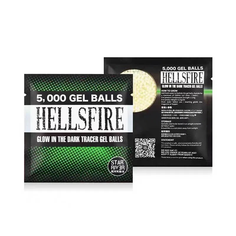 Stariver Hellfire Glow in The Dark High Consistency Tracer Gel Balls-m416gelblaster-1pc-m416gelblaster