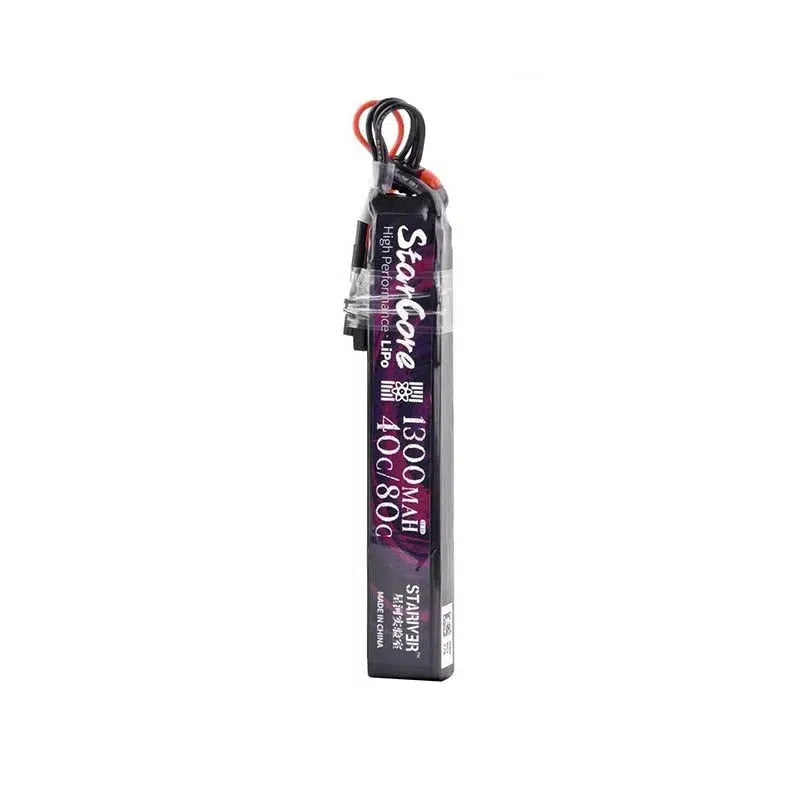 Stariver Starcore High Performance LiPo Battery 11.1v 40C XT30 Plug-m416gelblaster-1300mah-m416gelblaster