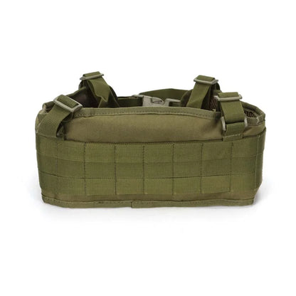 Camouflage Suspenders Tactical Molle Padded Waist Belt-m416gelblaster-green-m416gelblaster