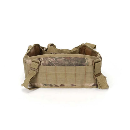 Camouflage Suspenders Tactical Molle Padded Waist Belt