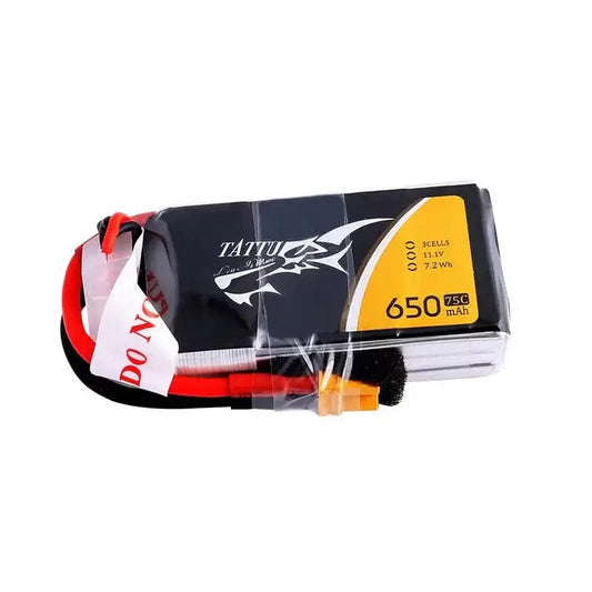 Tattu 3S 4S Rechargeable XT30 Lipo Battery 650mAh 75C-m416gelblaster-11.1v-m416gelblaster