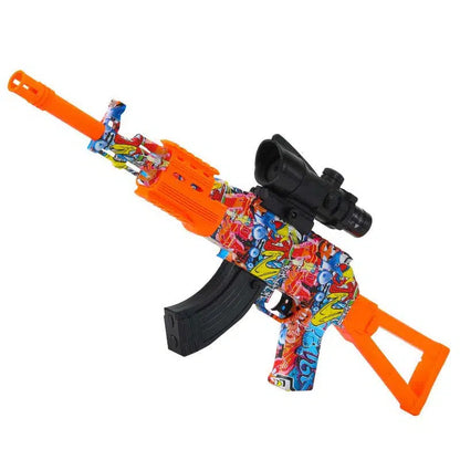 Orange Muzzle Mag-Fed AK47 Electric Orbeez Gun-m416gelblaster-m416gelblaster