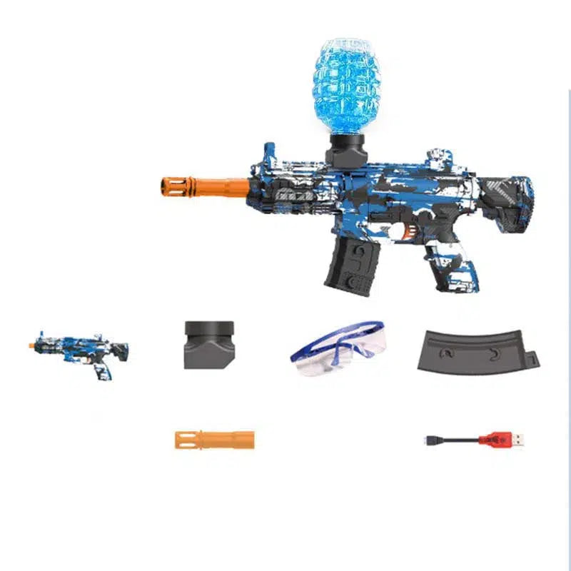 Mini M416 Splatter Ball Blaster Electric Orbeez Gun-m416gelblaster-blue-m416gelblaster