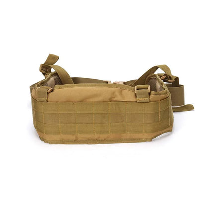 Camouflage Suspenders Tactical Molle Padded Waist Belt-m416gelblaster-tan-m416gelblaster