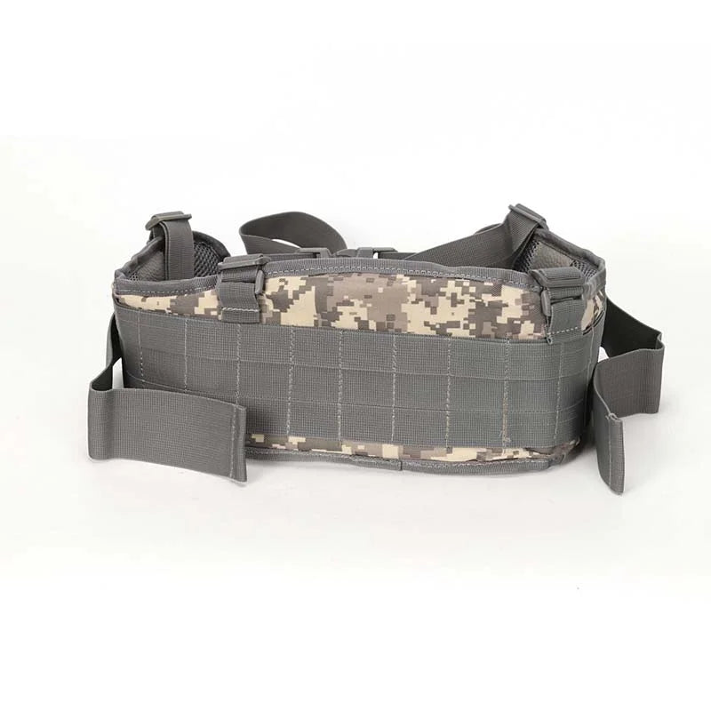 Camouflage Suspenders Tactical Molle Padded Waist Belt