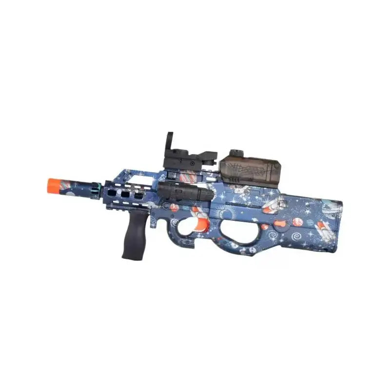 Large P90 Electric Hopper Fed Orbeez Toy Gun with Universe Skin-m416gelblaster-space-m416gelblaster