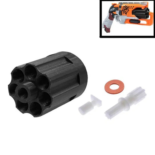 Zombie Strike Hammershot Blaster 8-Shot Upgrade Cylinder-nerf part-m416 gel blaster-Black-m416gelblaster